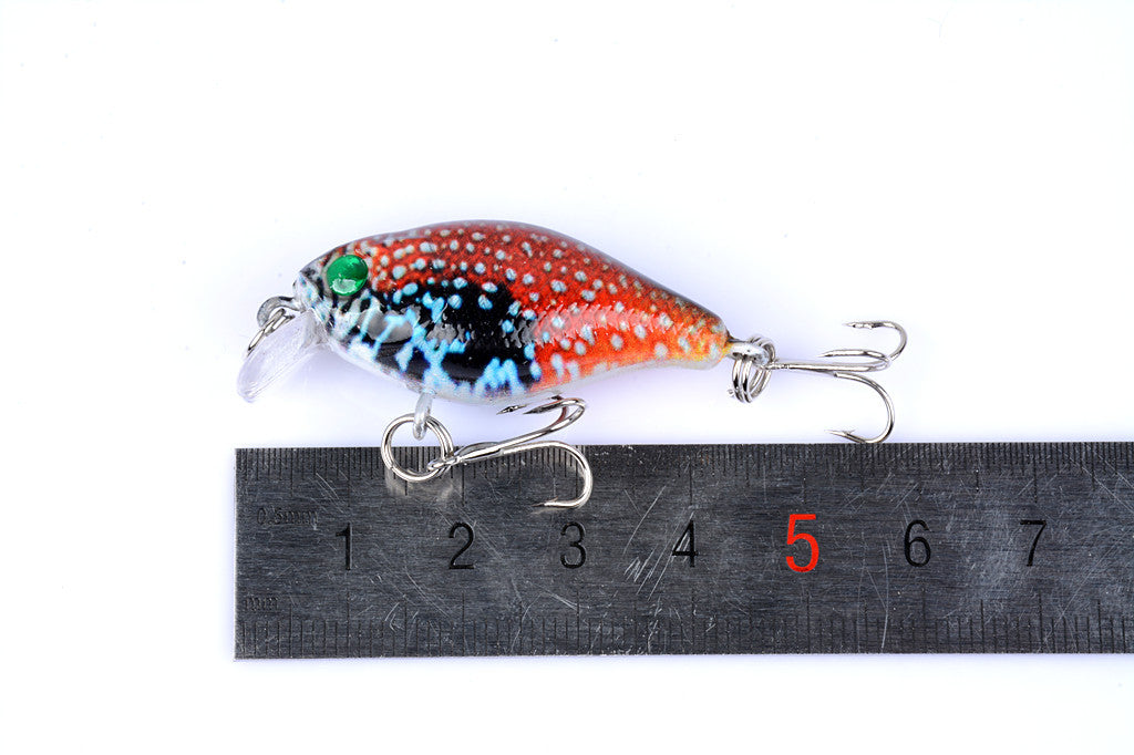 6x 4.3cm Popper Crank Bait Fishing Lure Lures Surface Tackle Saltwater - Outbackers