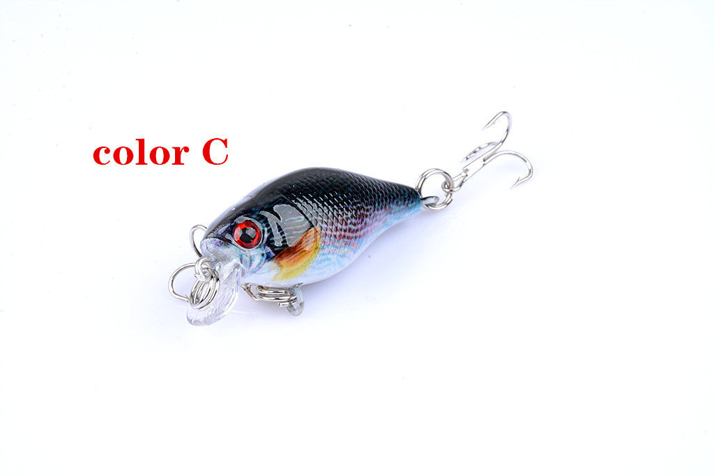 6x 4.3cm Popper Crank Bait Fishing Lure Lures Surface Tackle Saltwater - Outbackers