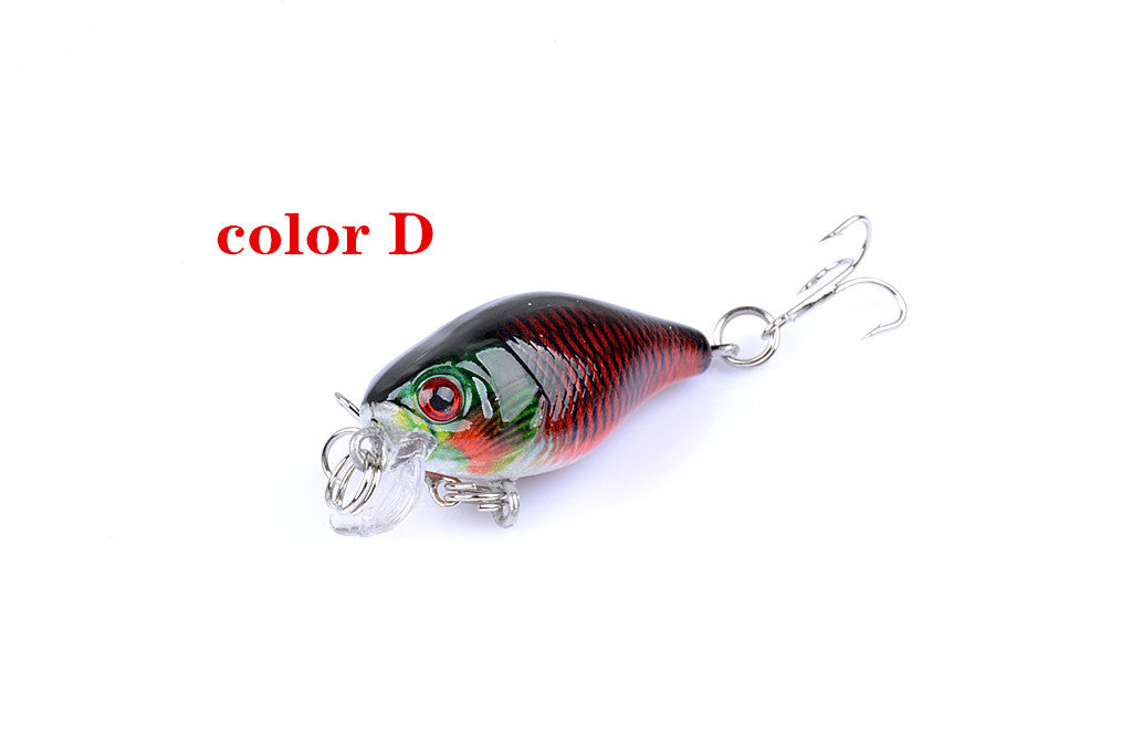 6x 4.3cm Popper Crank Bait Fishing Lure Lures Surface Tackle Saltwater - Outbackers