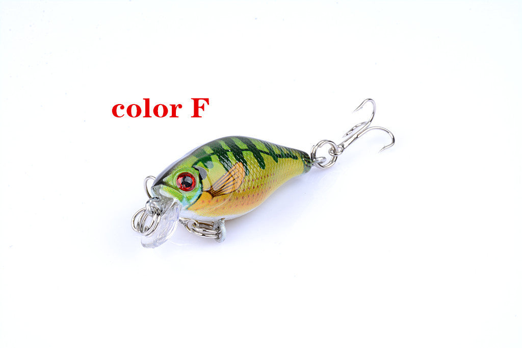 6x 4.3cm Popper Crank Bait Fishing Lure Lures Surface Tackle Saltwater - Outbackers