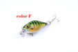 6x 4.3cm Popper Crank Bait Fishing Lure Lures Surface Tackle Saltwater - Outbackers