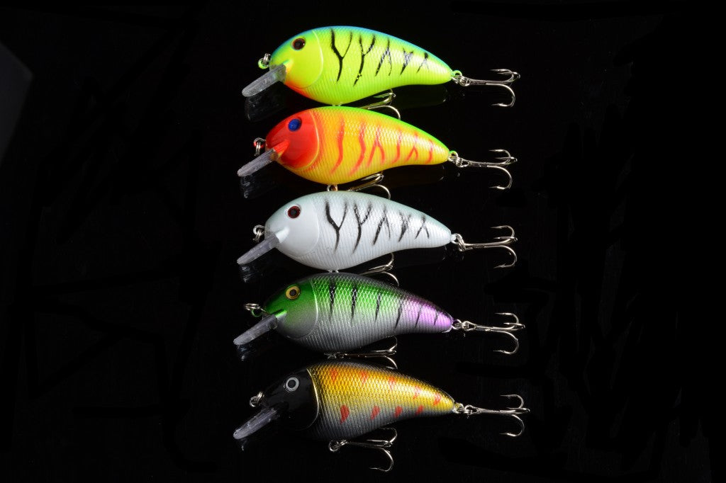 5x 8.5cm Popper Crank Bait Fishing Lure Lures Surface Tackle Saltwater - Outbackers