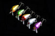 5x 3cm Popper Crank Bait Fishing Lure Lures Surface Tackle Saltwater - Outbackers