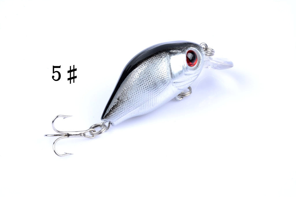 5x 5.5cm Popper Crank Bait Fishing Lure Lures Surface Tackle Saltwater