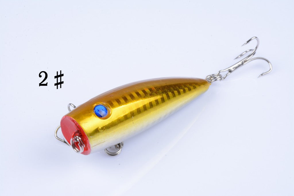 5X 7cm Popper Poppers Fishing Lure Lures Surface Tackle Fresh Saltwater - Outbackers