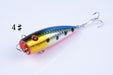 5X 7cm Popper Poppers Fishing Lure Lures Surface Tackle Fresh Saltwater - Outbackers