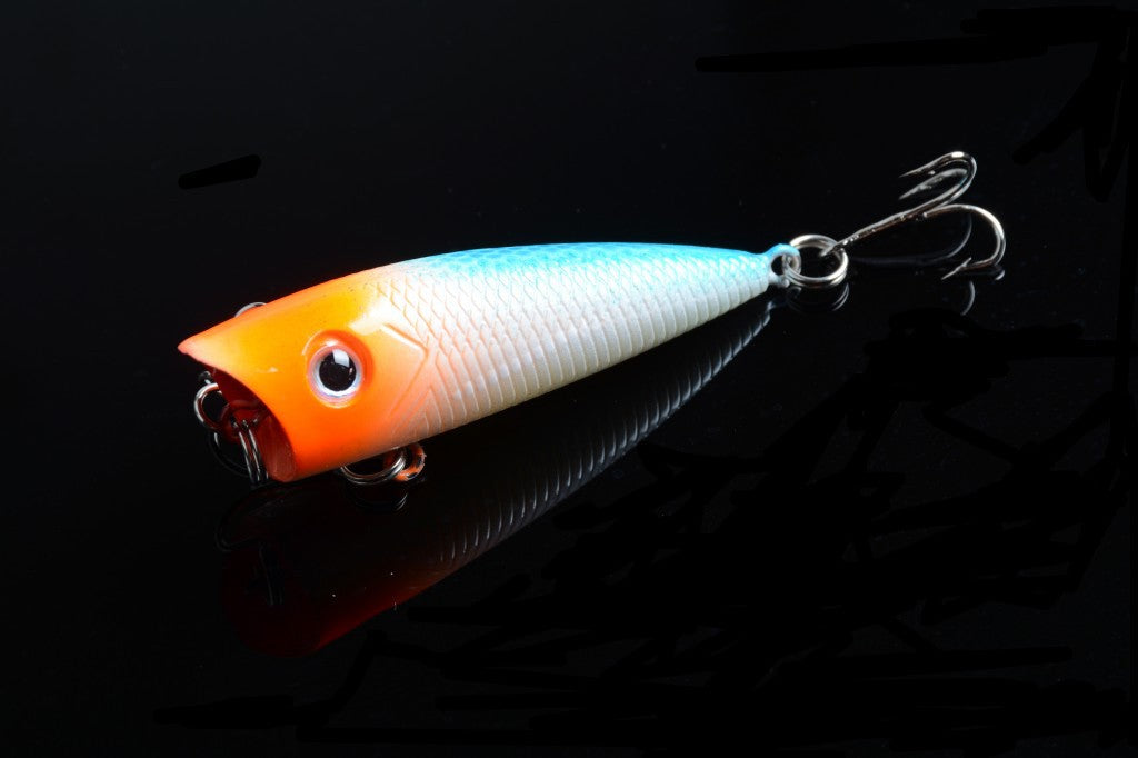 5X 6cm Popper Poppers Fishing Lure Lures Surface Tackle Fresh Saltwater - Outbackers