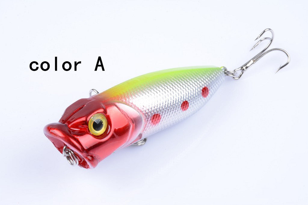 5X 6.5cm Popper Poppers Fishing Lure Lures Surface Tackle Fresh Saltwater - Outbackers