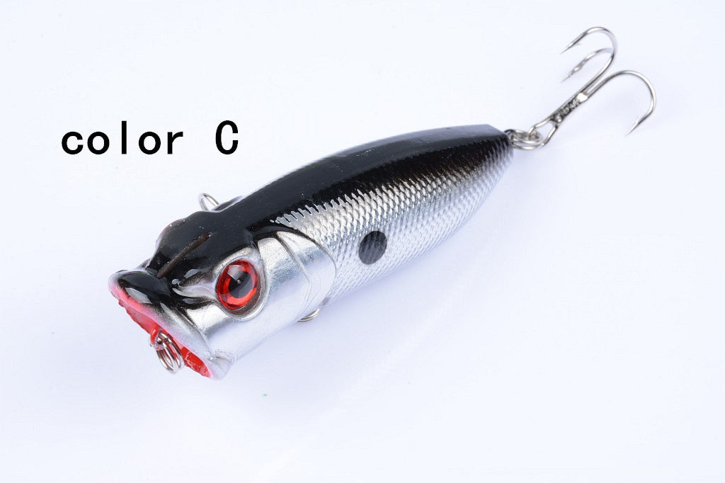 5X 6.5cm Popper Poppers Fishing Lure Lures Surface Tackle Fresh Saltwater - Outbackers