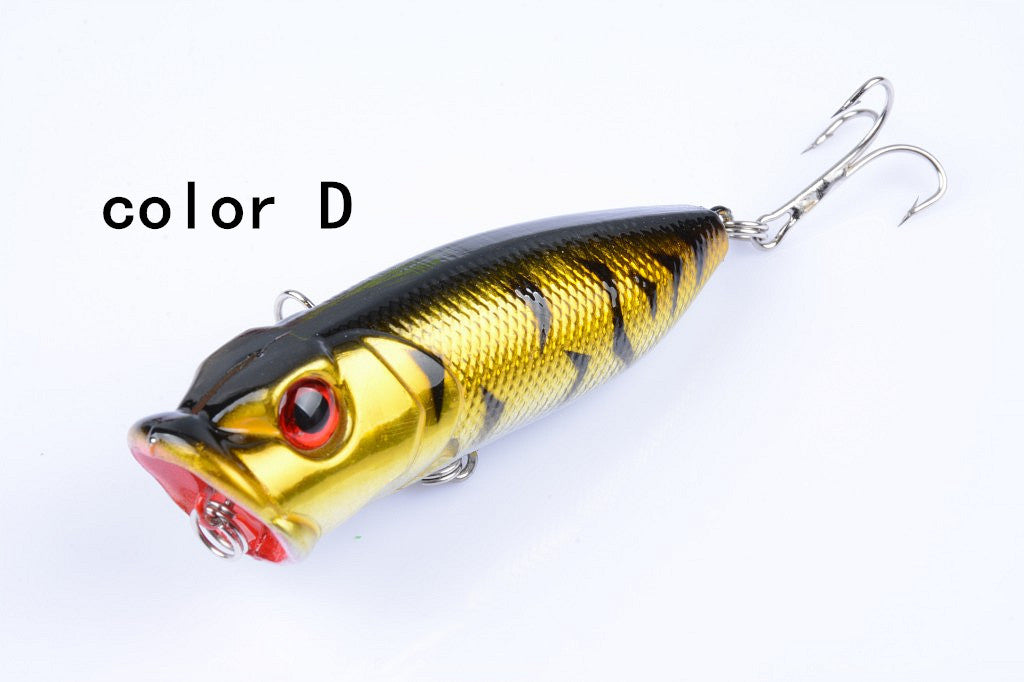 5X 6.5cm Popper Poppers Fishing Lure Lures Surface Tackle Fresh Saltwater - Outbackers