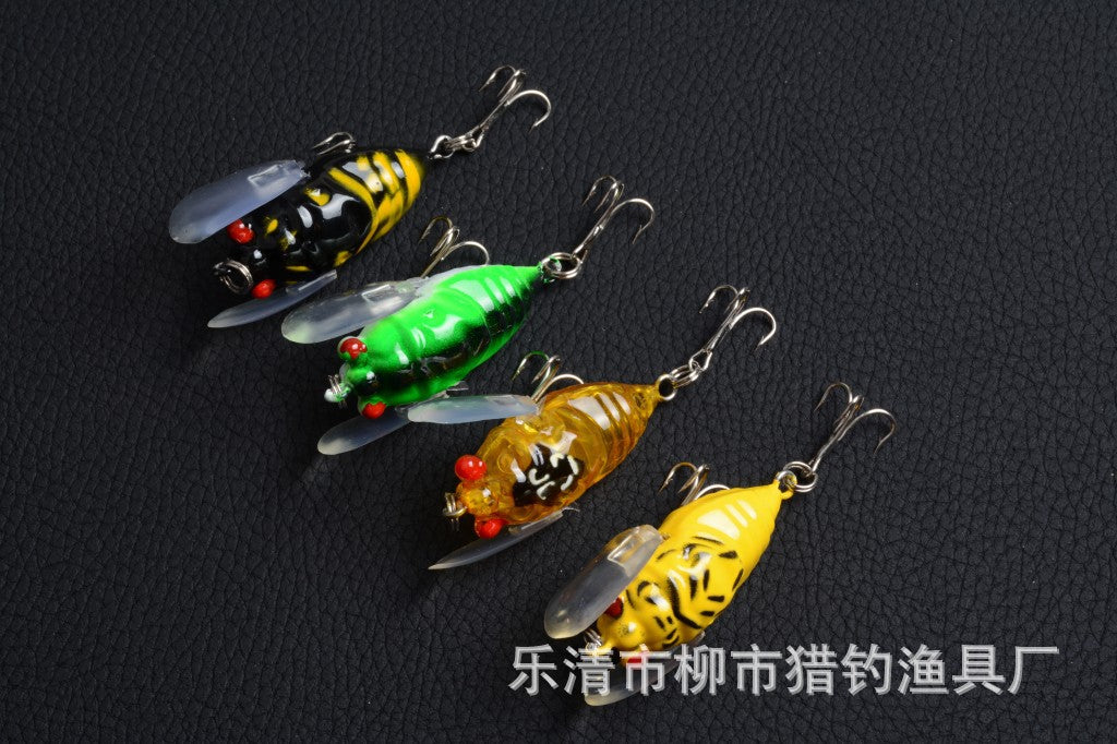 4x Popper Poppers 5cm Fishing Lure Lures Surface Tackle Fresh Saltwater