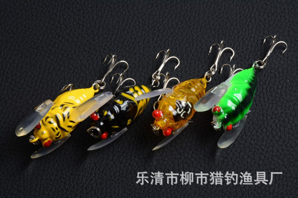 4x Popper Poppers 5cm Fishing Lure Lures Surface Tackle Fresh Saltwater