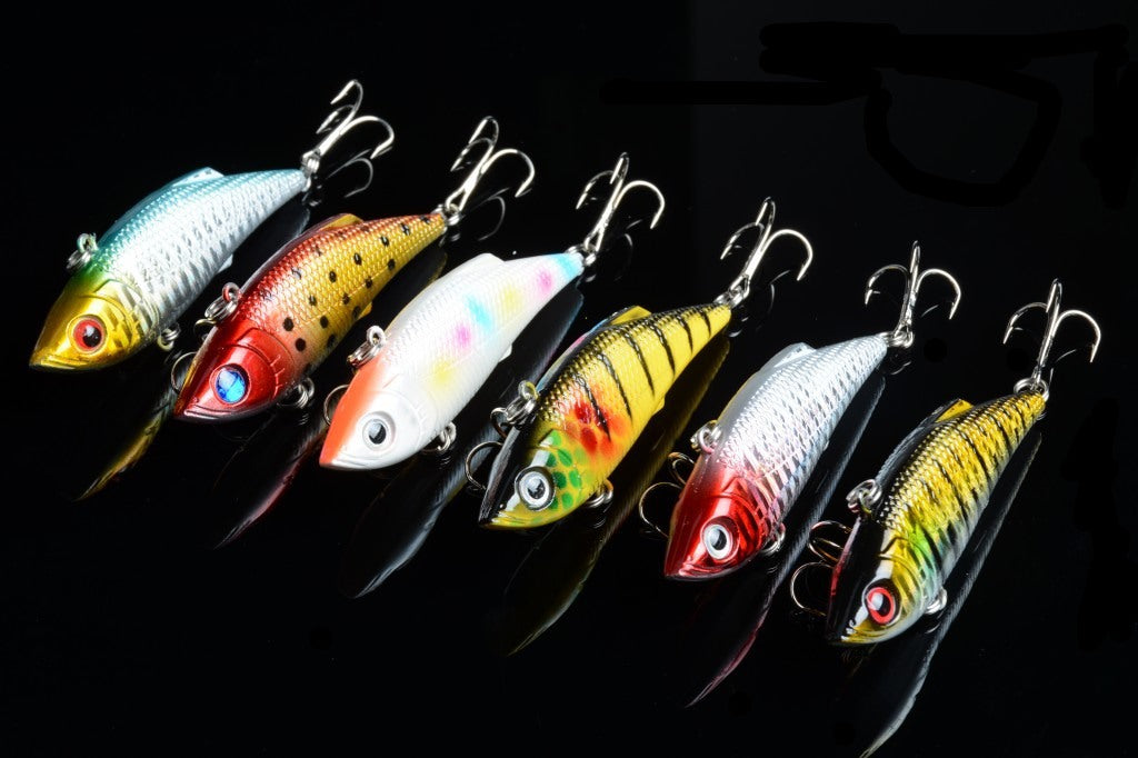 6x 8cm Vib Bait Fishing Lure Lures Hook Tackle Saltwater - Outbackers