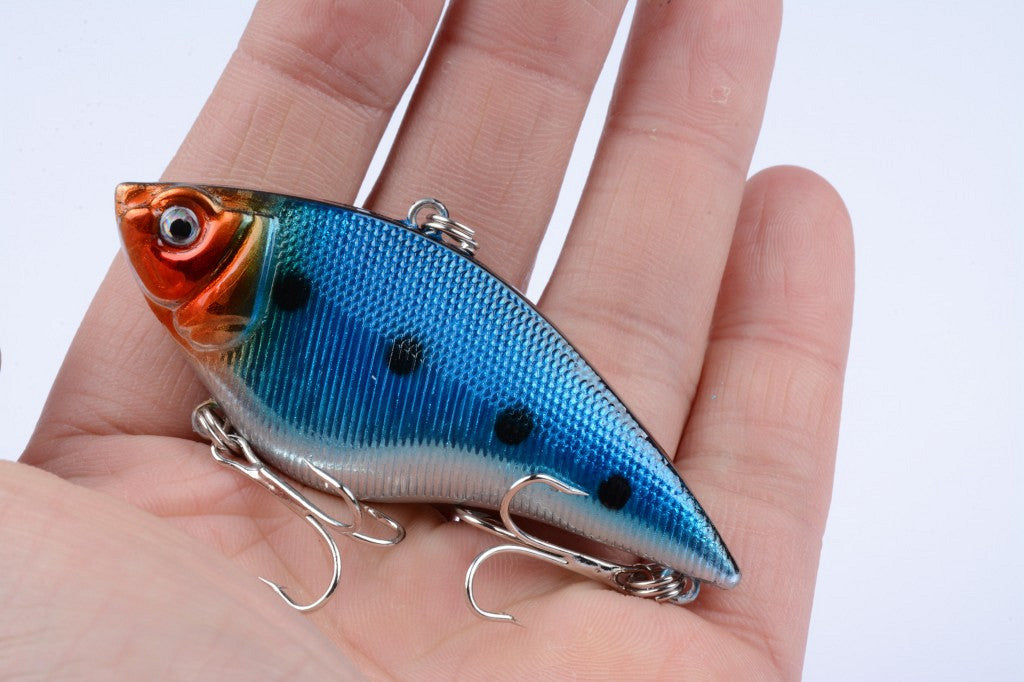 6x 7cm Vib Bait Fishing Lure Lures Hook Tackle Saltwater - Outbackers