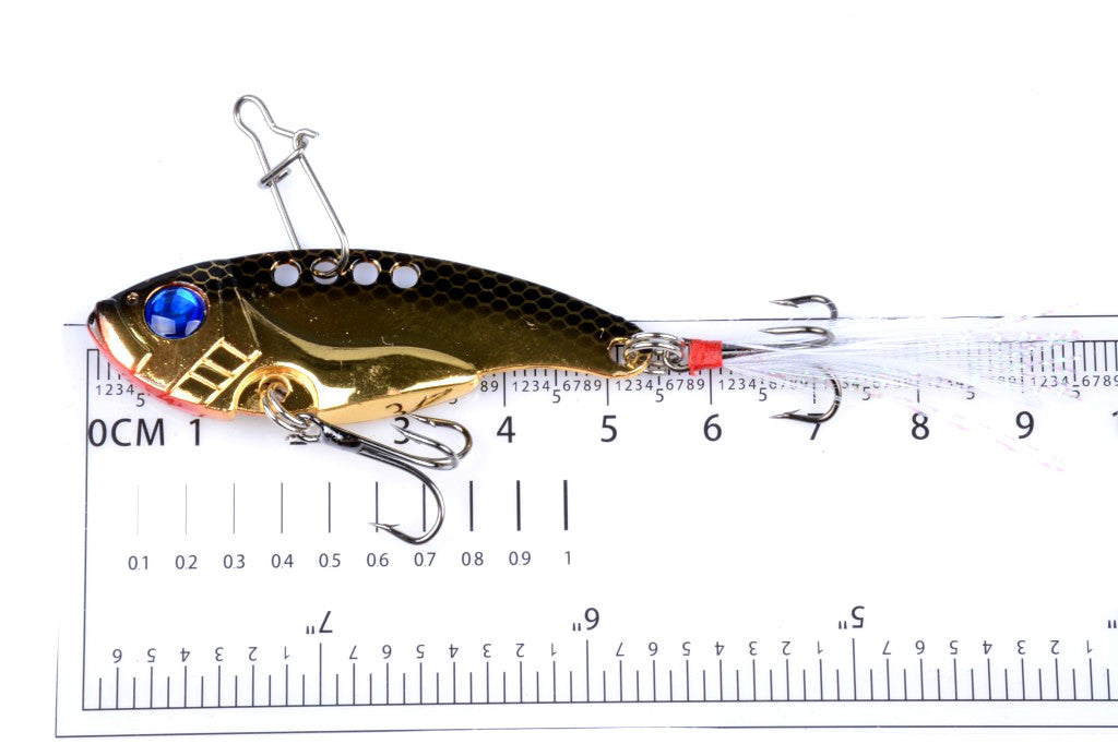 4x 5.5cm Vib Bait Fishing Lure Lures Hook Tackle Saltwater - Outbackers