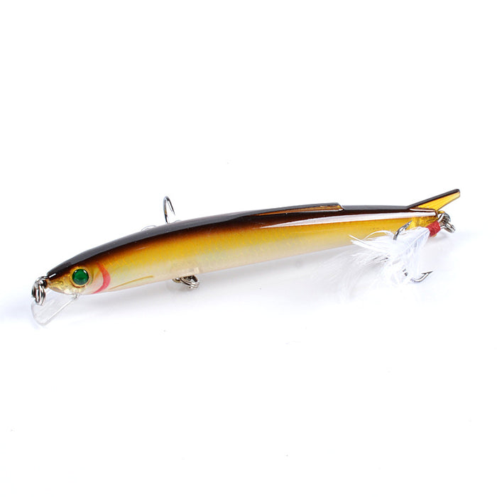 6x Popper Minnow 11.7cm Fishing Lure Lures Surface Tackle Fresh Saltwater - Outbackers