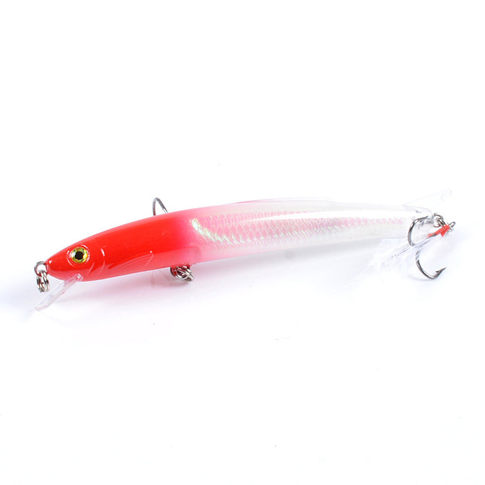 6x Popper Minnow 11.7cm Fishing Lure Lures Surface Tackle Fresh Saltwater - Outbackers