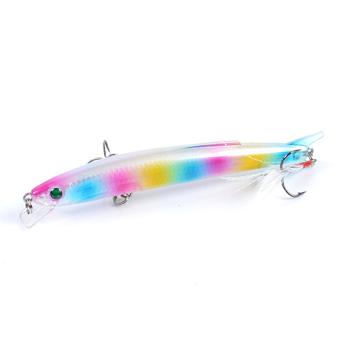 6x Popper Minnow 11.7cm Fishing Lure Lures Surface Tackle Fresh Saltwater - Outbackers