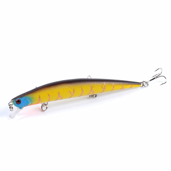 6x Popper Minnow 12.5cm Fishing Lure Lures Surface Tackle Fresh Saltwater - Outbackers