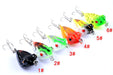 6X 4cm Popper Poppers Fishing Lure Lures Surface Tackle Fresh Saltwater - Outbackers