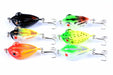 6X 4cm Popper Poppers Fishing Lure Lures Surface Tackle Fresh Saltwater - Outbackers