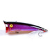 7x Popper Minnow 7.8cm Fishing Lure Lures Surface Tackle Fresh Saltwater - Outbackers