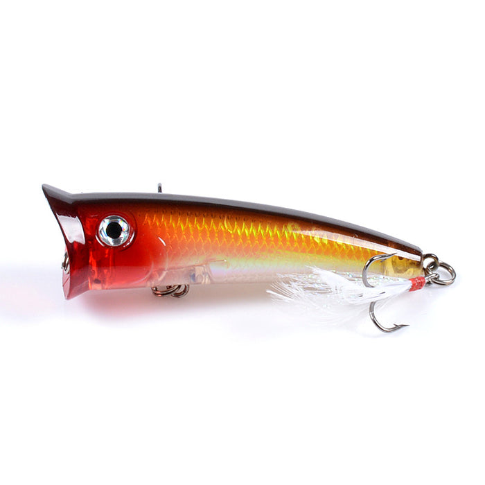 7x Popper Minnow 7.8cm Fishing Lure Lures Surface Tackle Fresh Saltwater - Outbackers