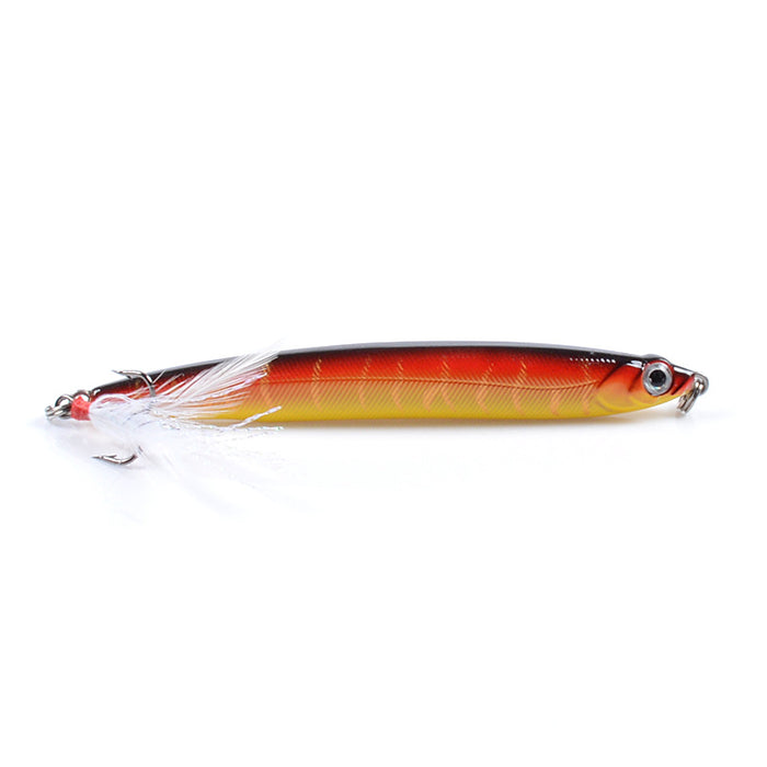 6x Popper Minnow 10cm Fishing Lure Lures Surface Tackle Fresh Saltwater - Outbackers