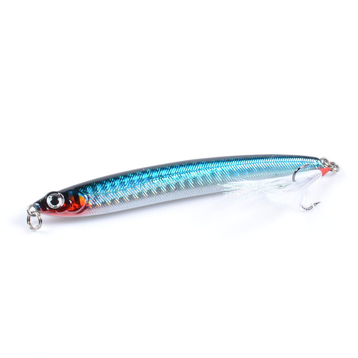 6x Popper Minnow 10cm Fishing Lure Lures Surface Tackle Fresh Saltwater - Outbackers