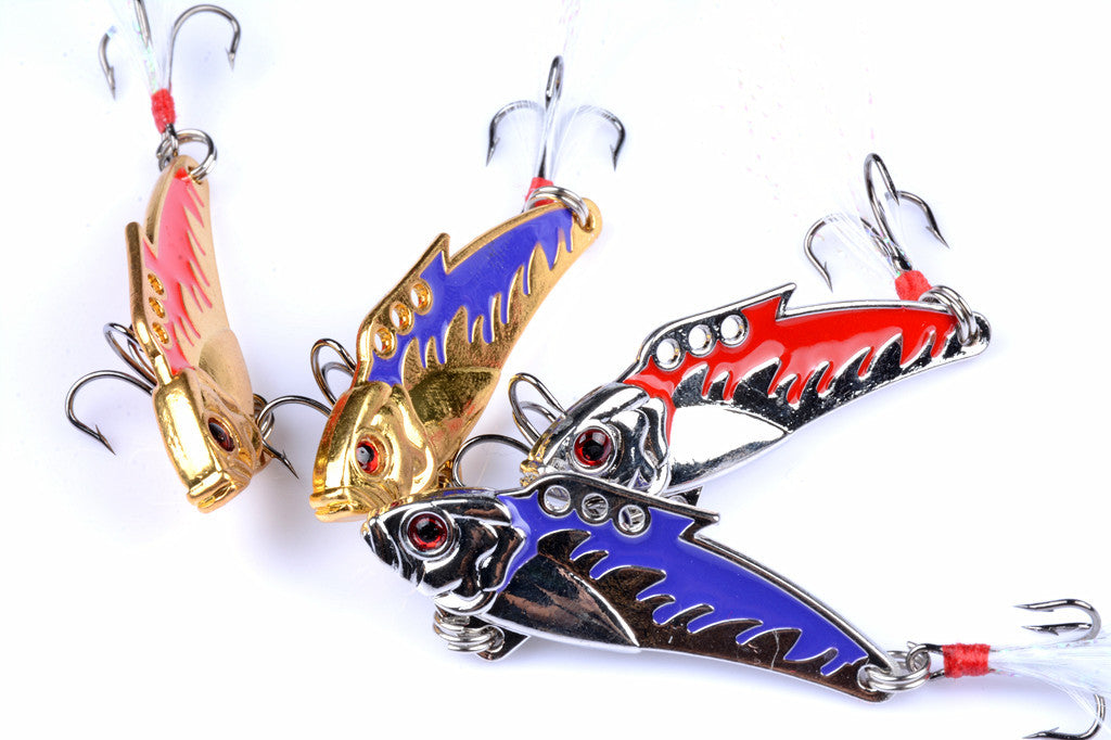 4X 8g Fishing Switchblade Blade VIBE VIB Metal Lures 50mm - Outbackers