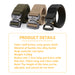 Mountgear Multifunctional Men's Outdoor Tactical Belt Outside Military Training Belt Green - Outbackers