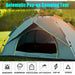 Waterproof Automatic Camping Tent 3-4 Person Come with Moisture Proof Pad(Blue) - Outbackers