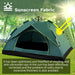 Waterproof Automatic Camping Tent 3-4 Person Come with Moisture Proof Pad(Blue) - Outbackers