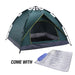 Waterproof Automatic Camping Tent 3-5 Person Come with Moisture Proof Pad(Green) - Outbackers