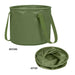 13L Travel Camping Folding Bucket Portable Barbecue Picnic Storage Fishing Bucket - Outbackers