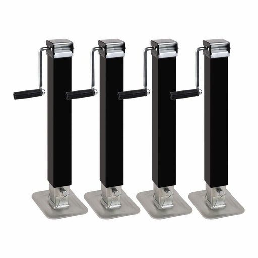 4x Trailer Caravan Canopy Jack Leg Stand Heavy Duty 3175KG 7000lbs Side Handle - Outbackers