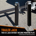 4x Trailer Caravan Canopy Jack Leg Stand Heavy Duty 3175KG 7000lbs Side Handle - Outbackers