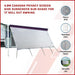 4.9m Caravan Privacy Screen Side Sunscreen Sun Shade for 17' Roll Out Awning - Outbackers