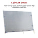 4.9m Caravan Privacy Screen Side Sunscreen Sun Shade for 17' Roll Out Awning - Outbackers