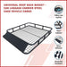 Universal Roof Rack Basket - Car Luggage Carrier Steel Cage Vehicle Cargo - Outbackers