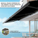 5.5m x 3.0m Retractable Folding Arm Awning Heavy Duty Full Cassette Motorised - Outbackers