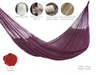 Outdoor undercover cotton Mayan Legacy hammock King size Maroon - Outbackers