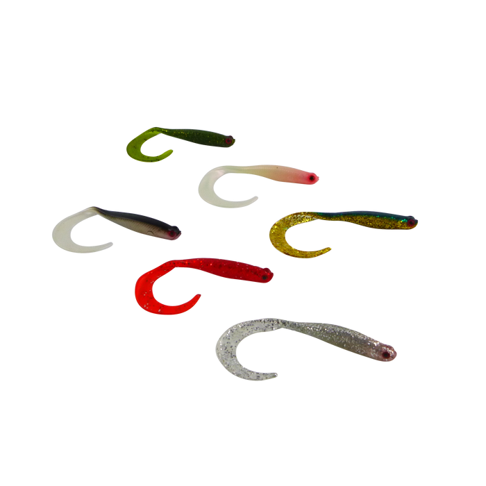 Swimerz 100 mm VTail Soft Plastic Lure, Mullet, 5 pack - Outbackers