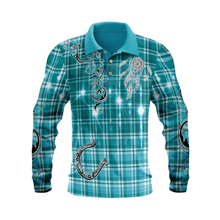 Barrel Racing Teal Cowgirl Polo Shirt - Outbackers
