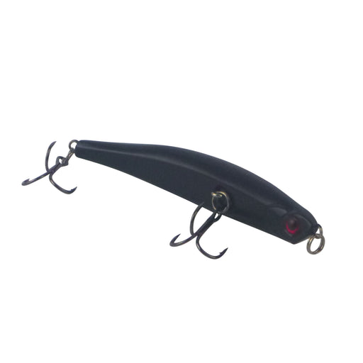 Toppu Mizzu Sidewinder Bent Minnow, 95mm, Carbon - Outbackers