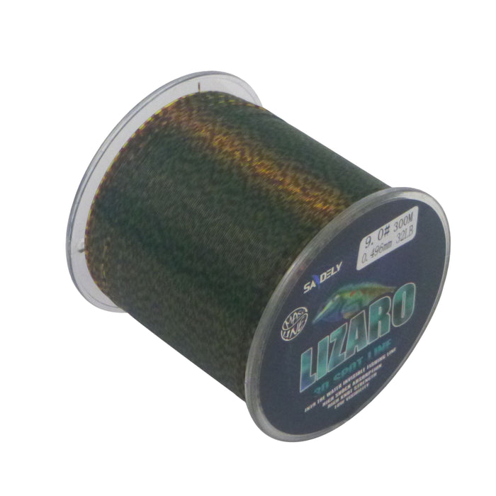 Samdely Lizaro Mono, Camo Green, #9.0, 30lb, 300Mtr - Outbackers