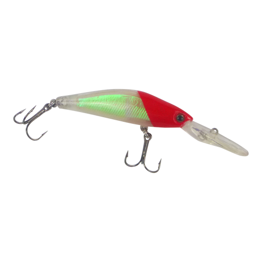 Finesse Longlip Minnow, Red Head, 90mm - Outbackers