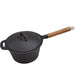 3qt CAST IRON SAUCEPAN PRESEASONED (2.8L) - Outbackers