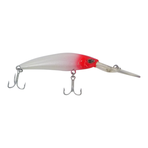 Finesse Wobbler Diving Lure, Red Head, 90mm - Outbackers